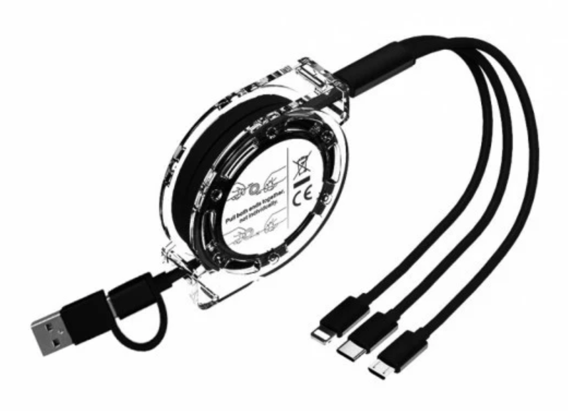 Ladekabel type-c output 4-i-1